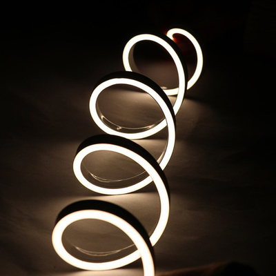 10X18 มิลลิเมตร ยืดหยุ่น ซิลิโคน นีออน Strip 3000k สีขาว นีออน Led Strip 5m