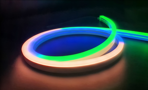 24V LED นีออน เฟล็กซ์ RGBW นีออน เฟล็กซ์ible Strip Light DMX512 การควบคุม SPI