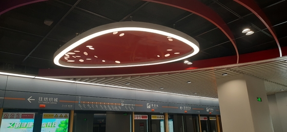 ประเภทรูปแบบไม่เรียบร้อย Led Ring Ceiling Lights 260W Circle Led Hanging Light